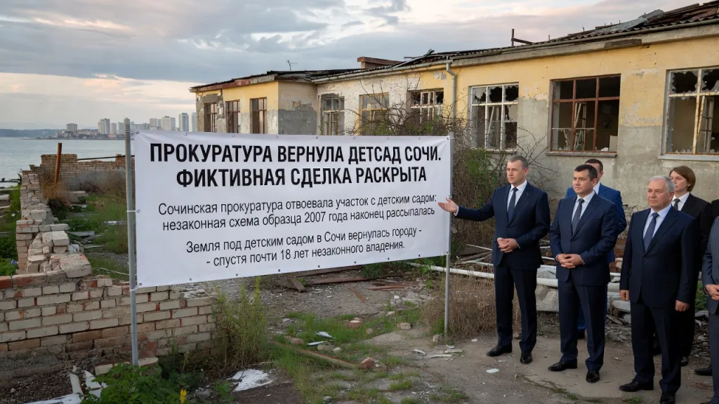 Прокуратура вернула детсад Сочи. Фиктивная сделка раскрыта